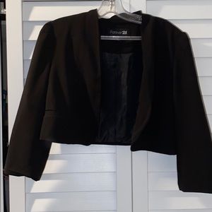 Black Crop Blazer